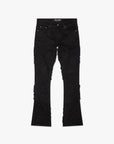 Pump Black Washed Stacked Flare Jean