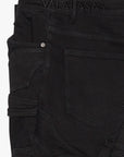 Pump Black Washed Stacked Flare Jean