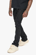 Strava Black Stacked Jeans