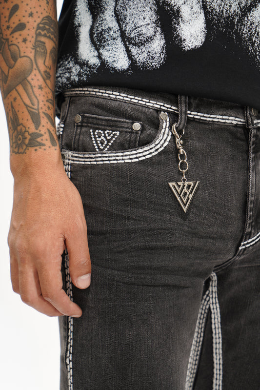 Cody Stacked Grey Washed