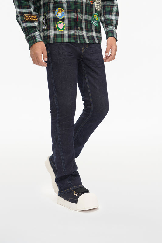 Cody Stacked Indigo Blue