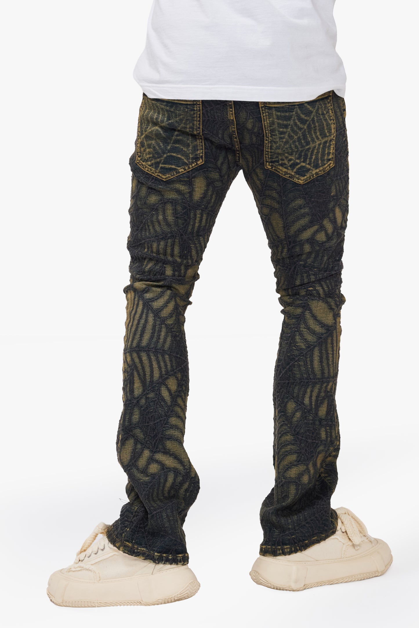 Operator Vintage Blue Stacked Flare Jean