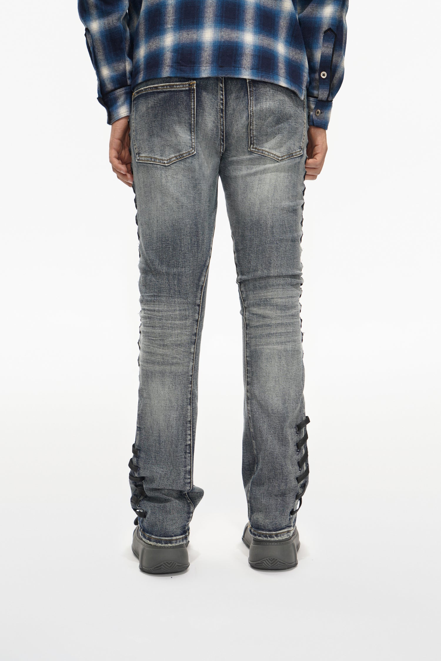 Ripcord Blue Washed Stacked Jeans