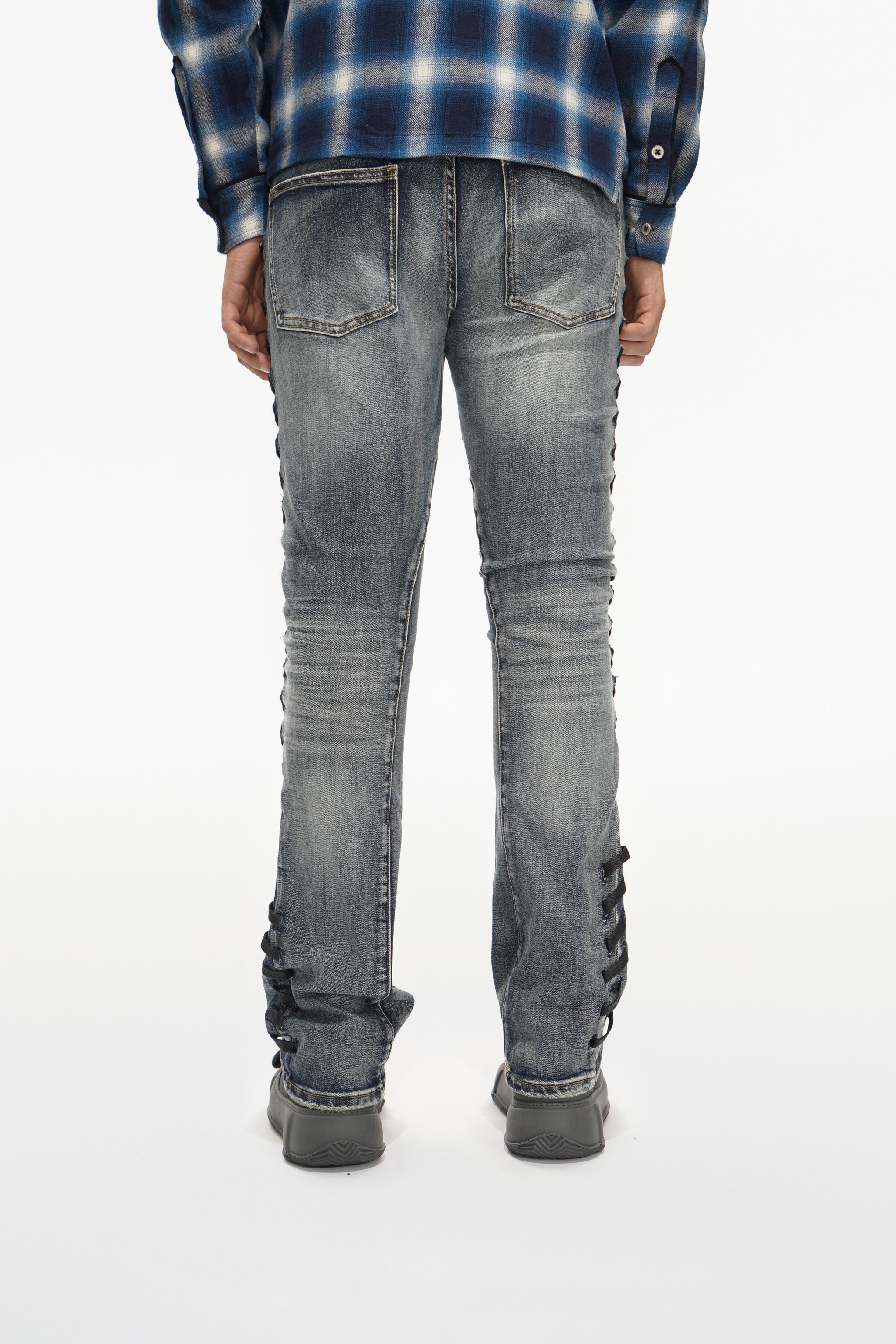 Ripcord Blue Washed Stacked Jeans