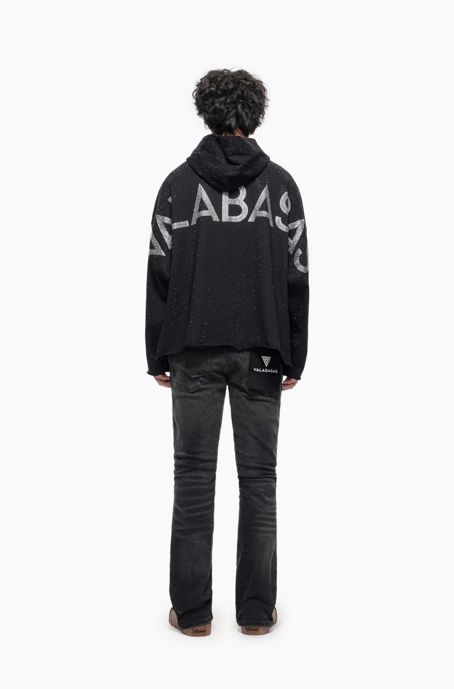 Sabotage Black Washed Stacked Jeans