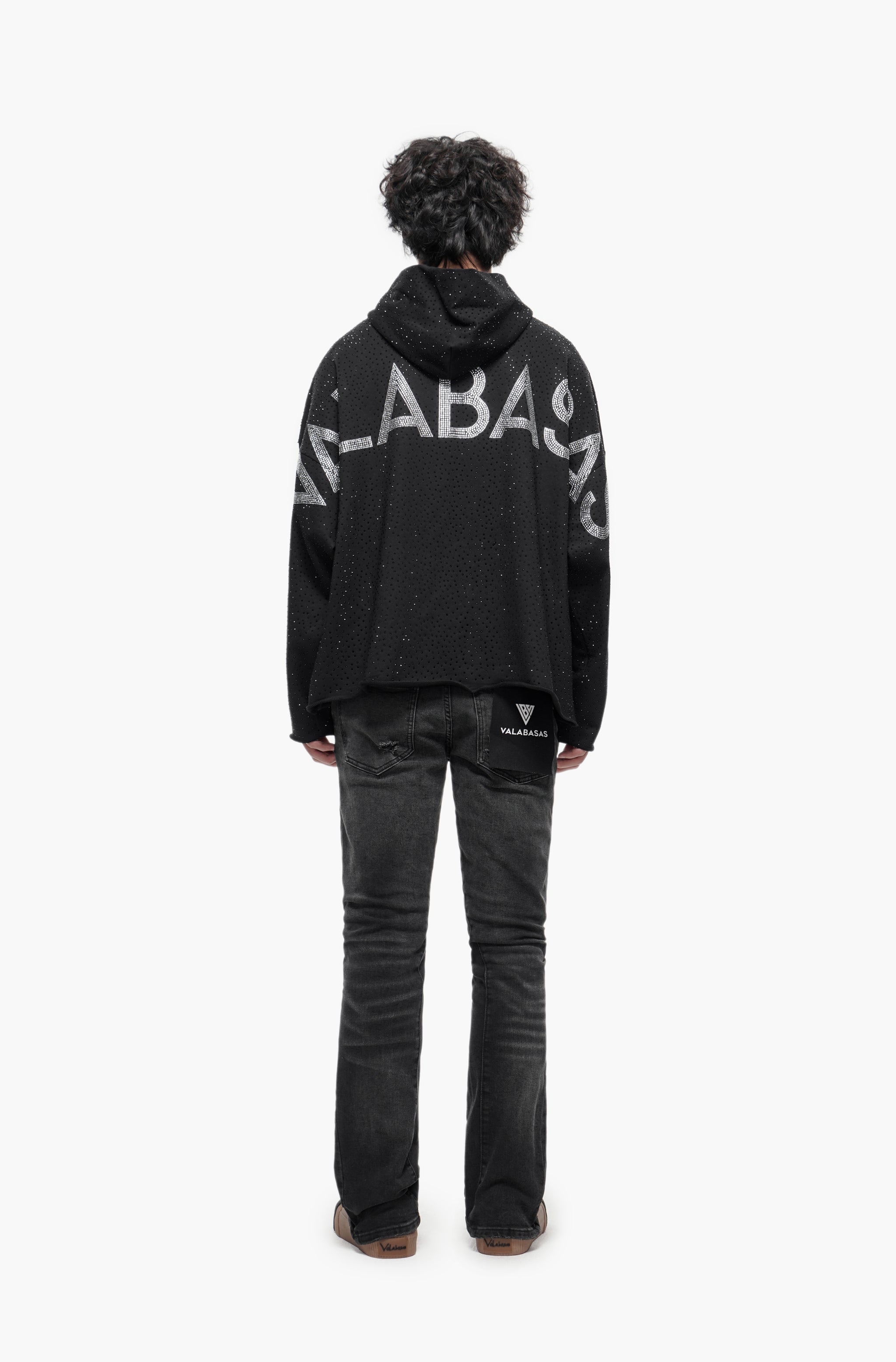 Sabotage Black Washed Stacked Jeans