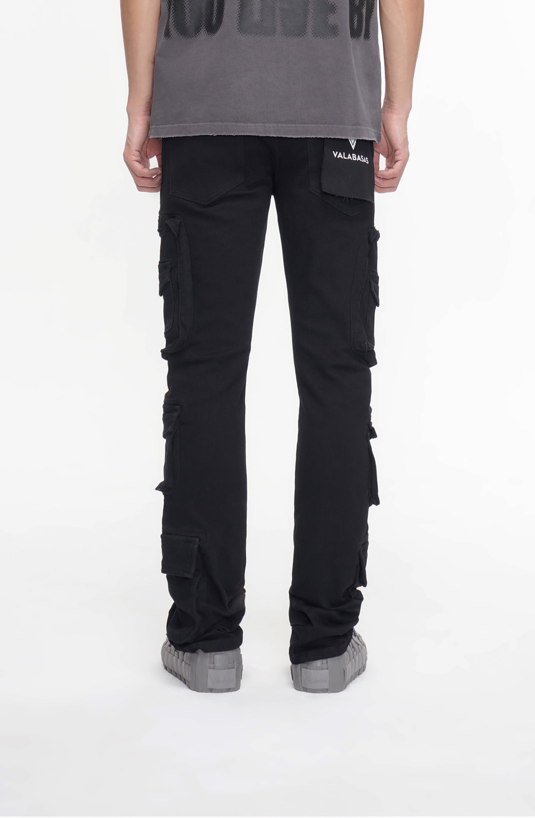 PayDay Black Stacked Jeans