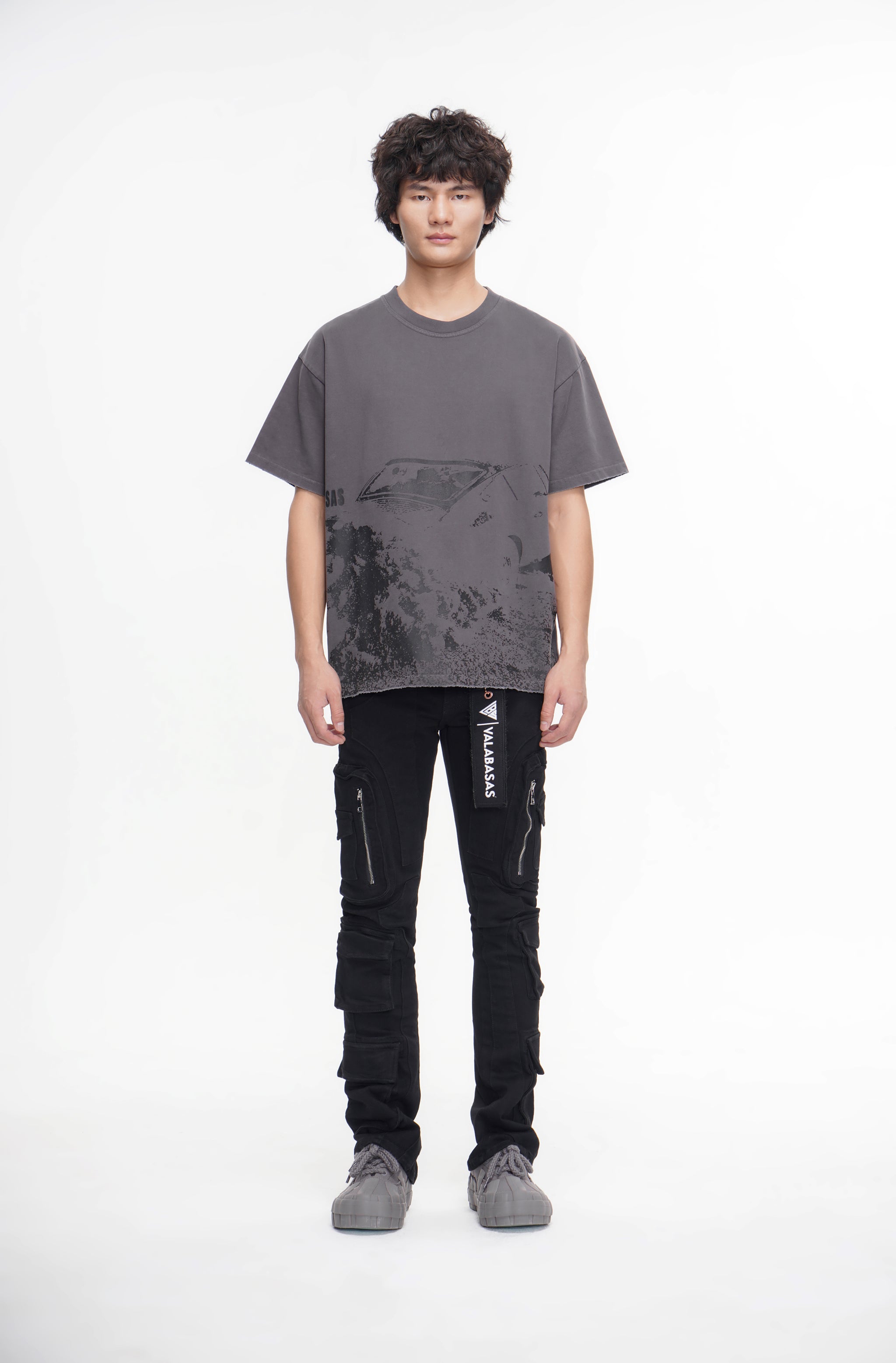 PayDay Black Stacked Jeans