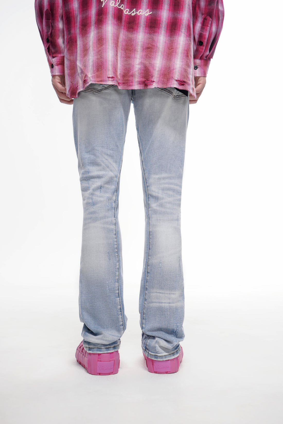 Outlawed Light Wash Stacked