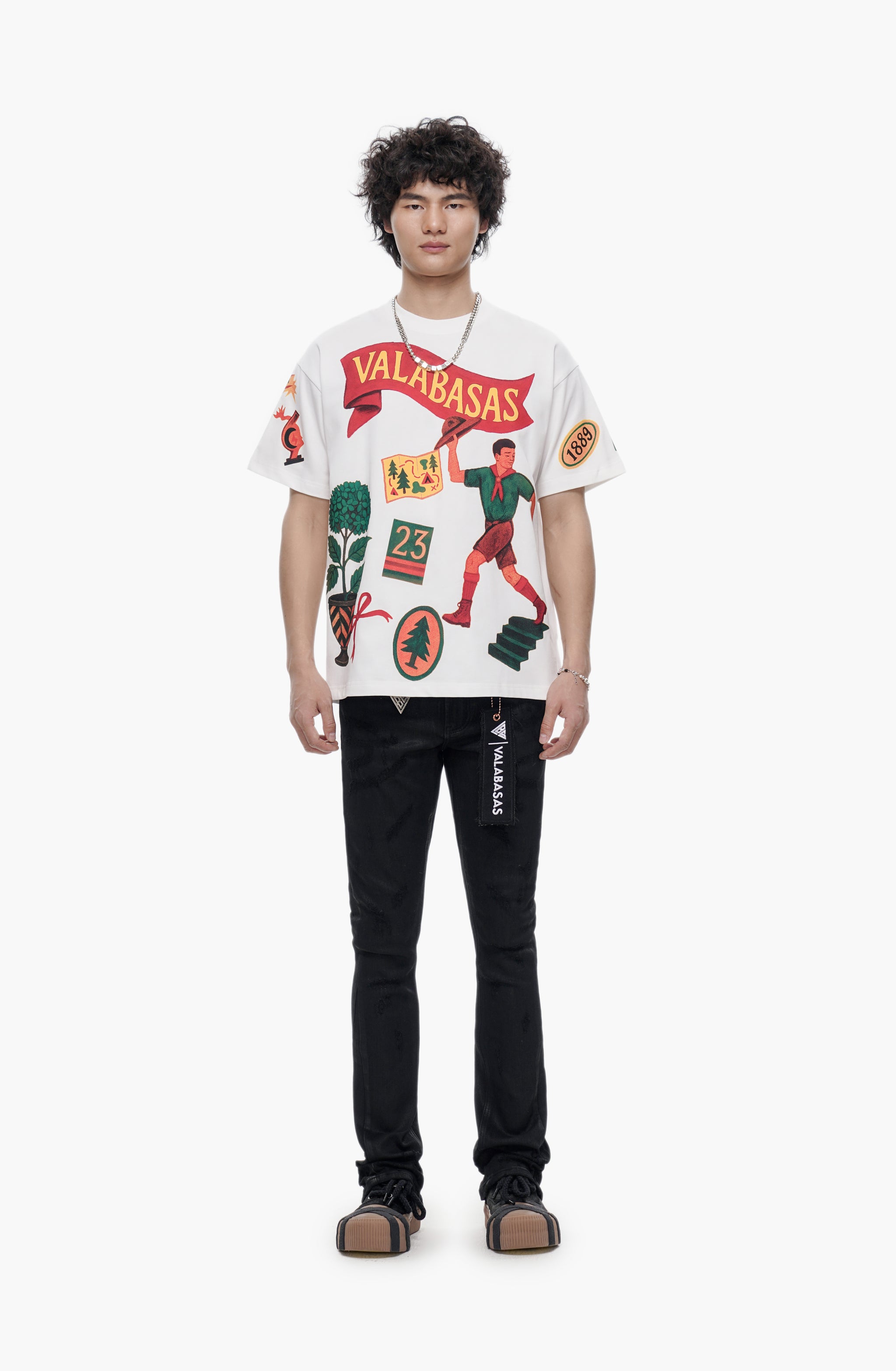 Wired Black Waxed Stacked Jeans