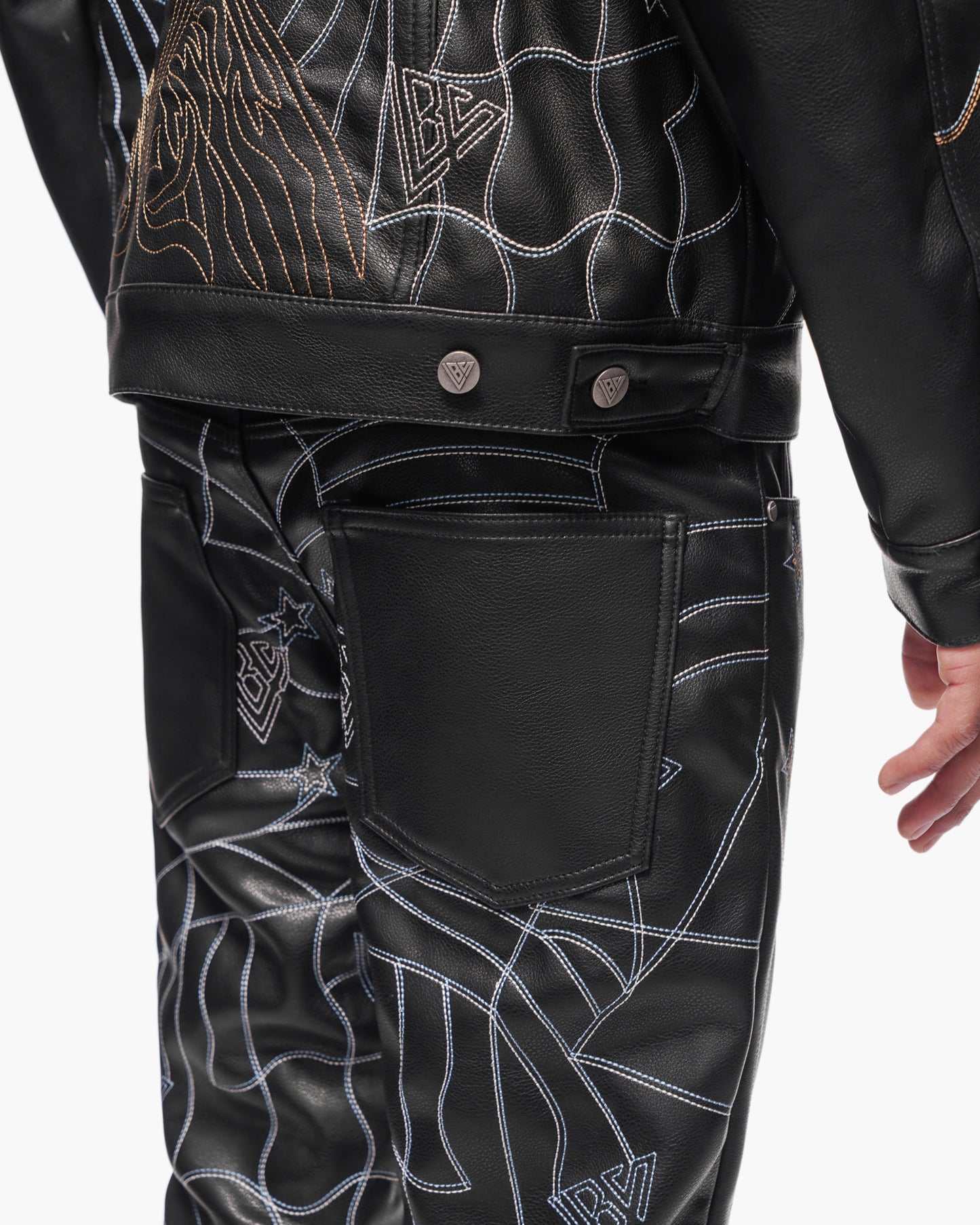 Havoc Vegan Leather Black Stacked