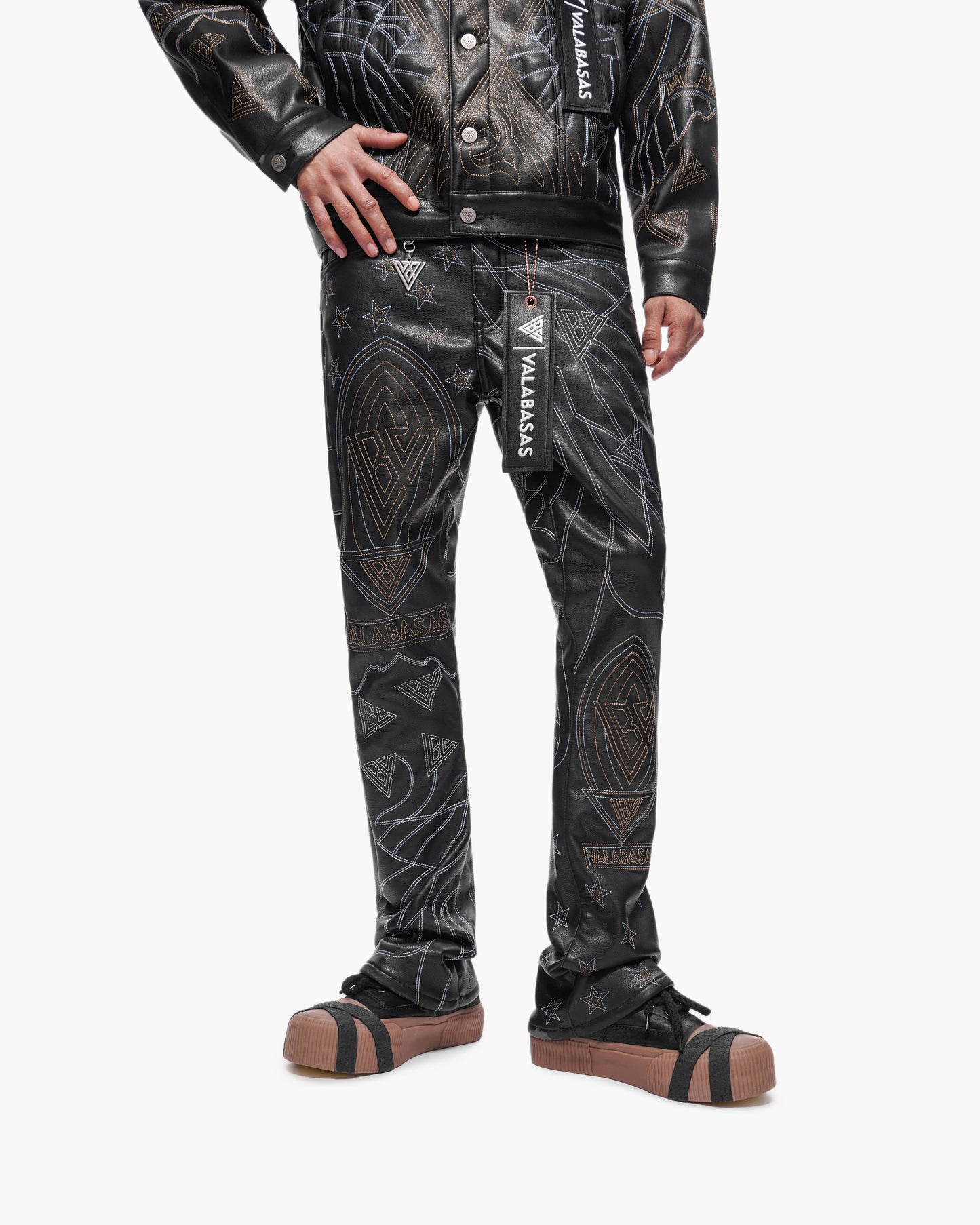 Havoc Vegan Leather Black Stacked