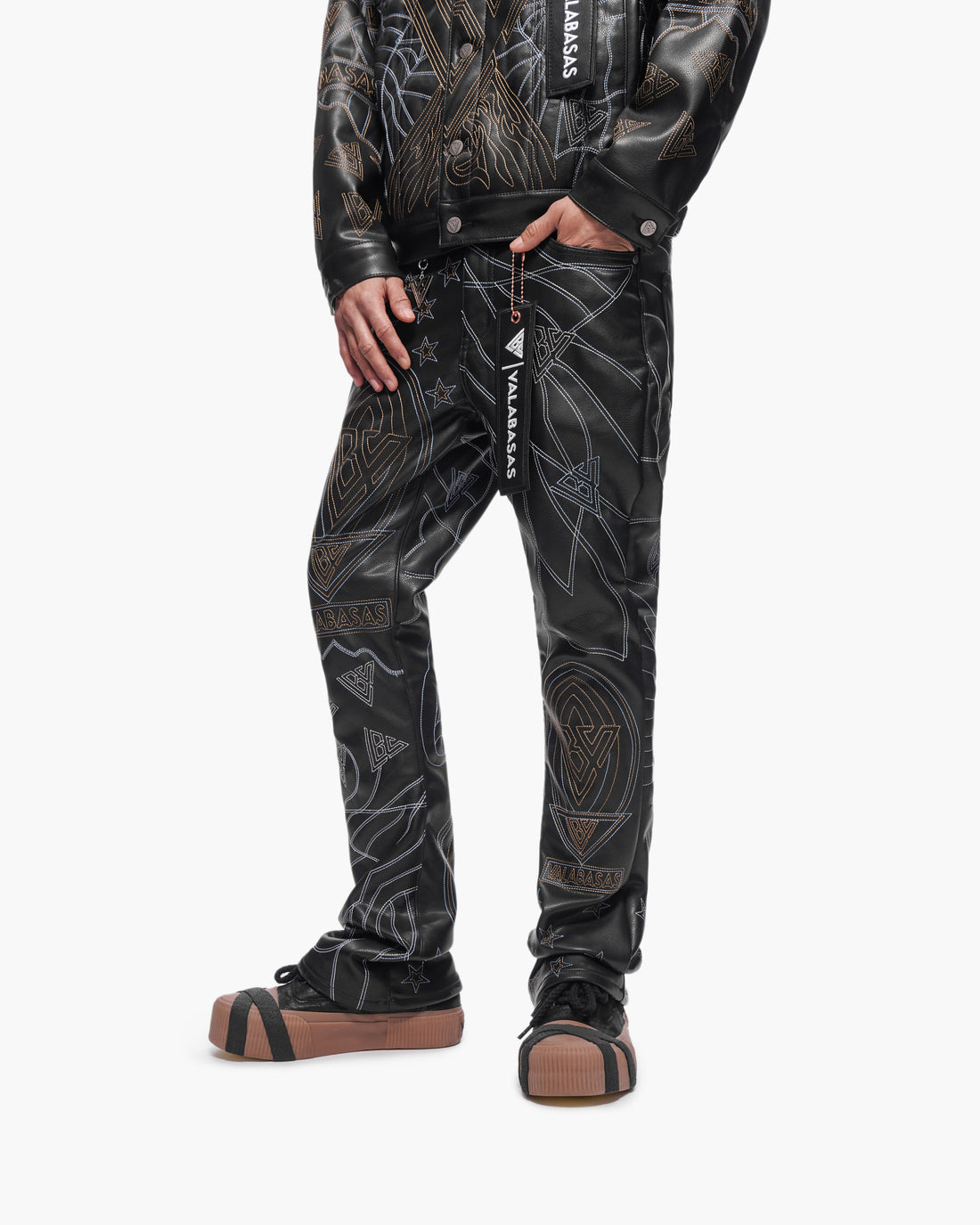 Havoc Vegan Leather Black Stacked