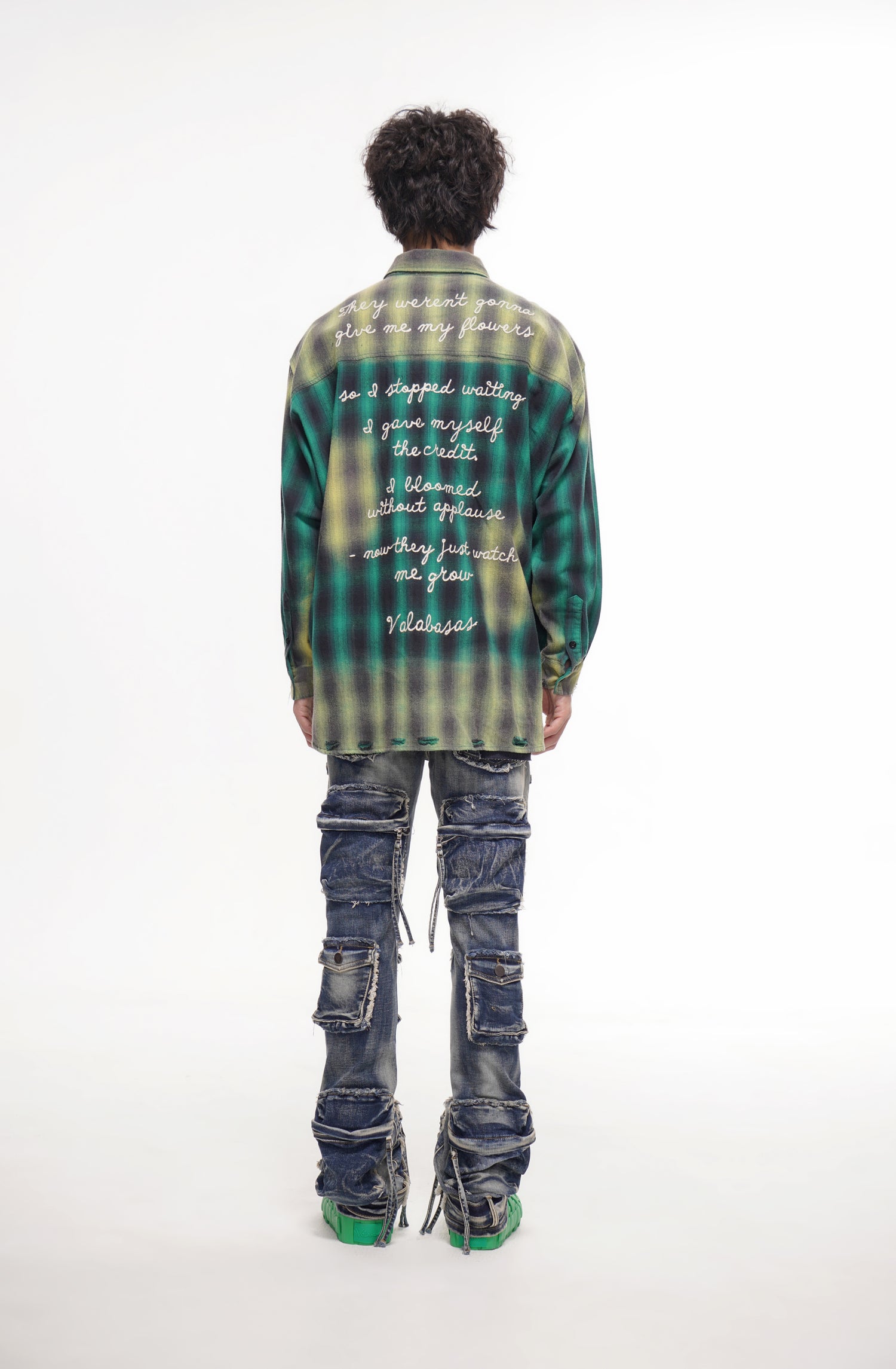Mirage Blue Vintage Stacked Jeans