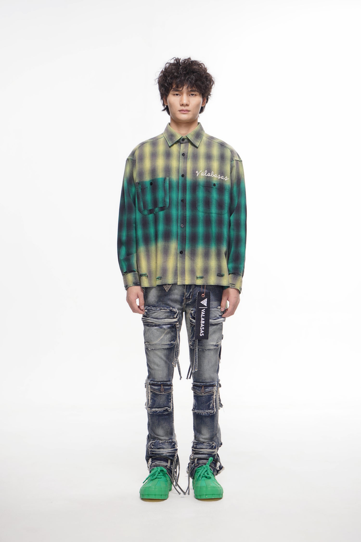 Mirage Blue Vintage Stacked Jeans