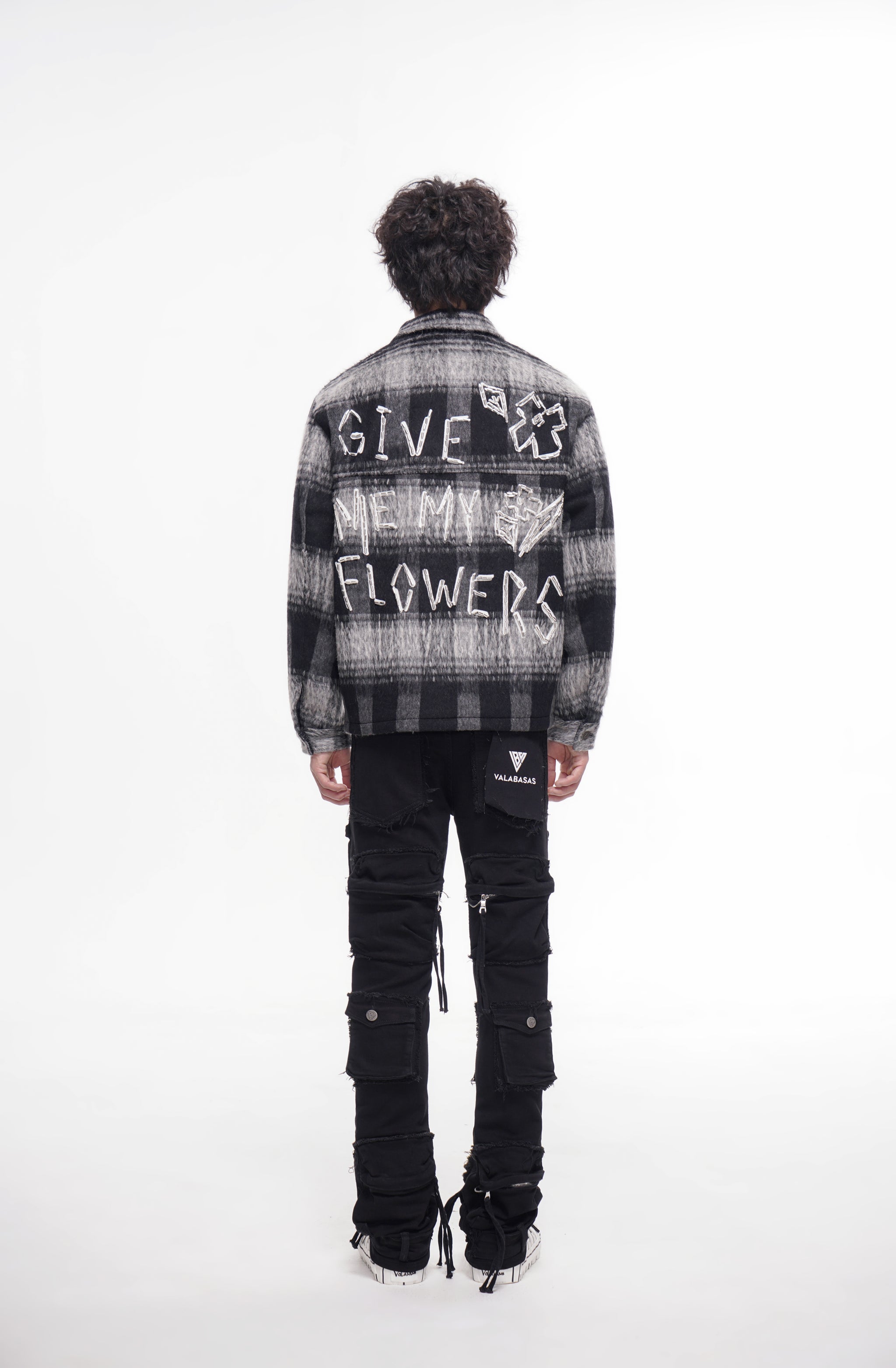 Mirage Jet Black Stacked Jeans