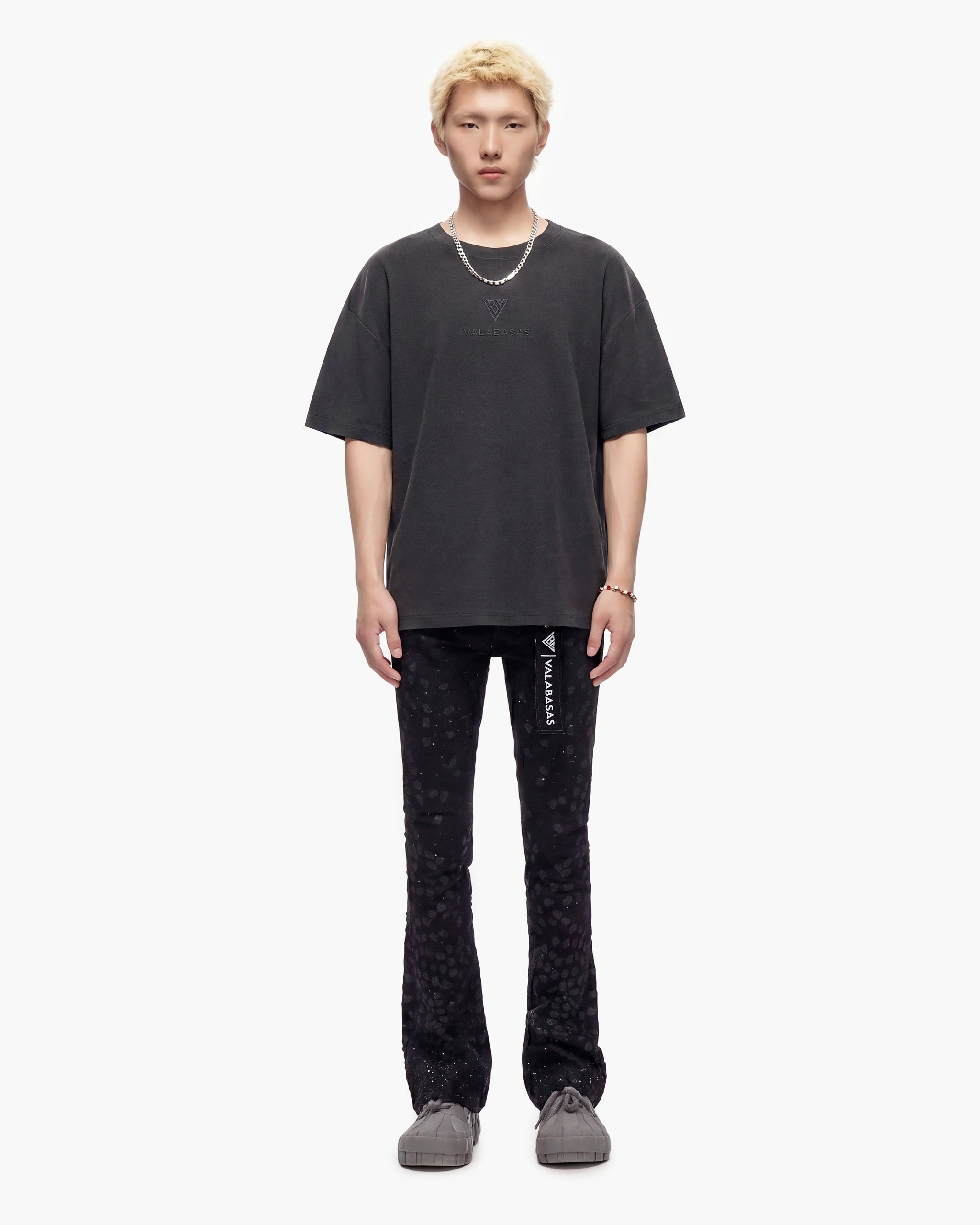 Canite Stacked Jet Black Jeans