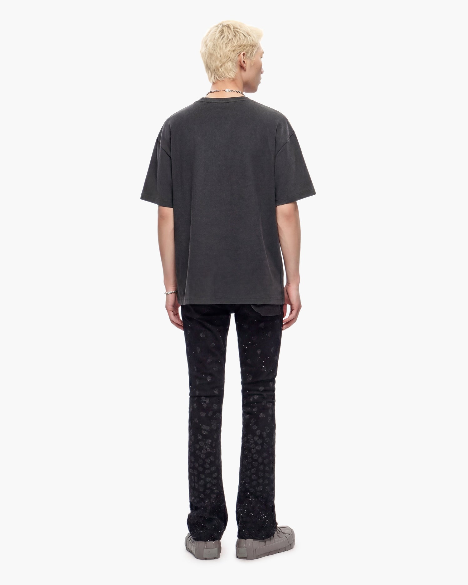 Canite Stacked Jet Black Jeans
