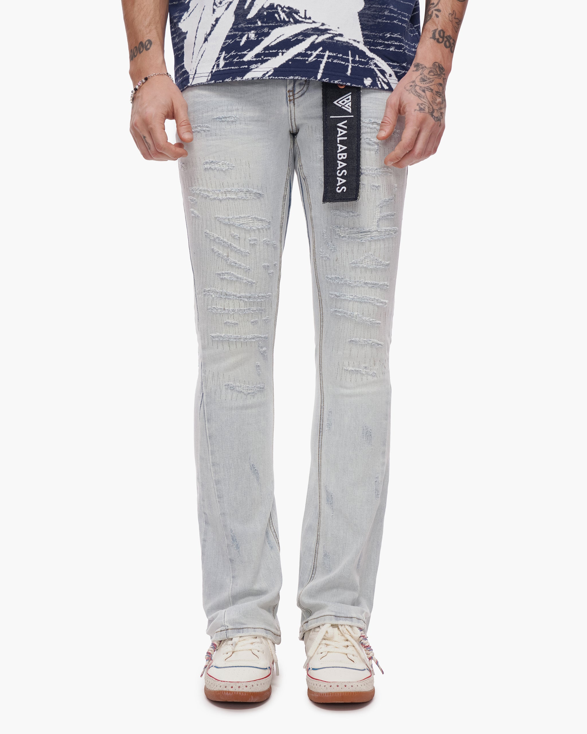 Thatch Stacked Light Blue Wash Jeans