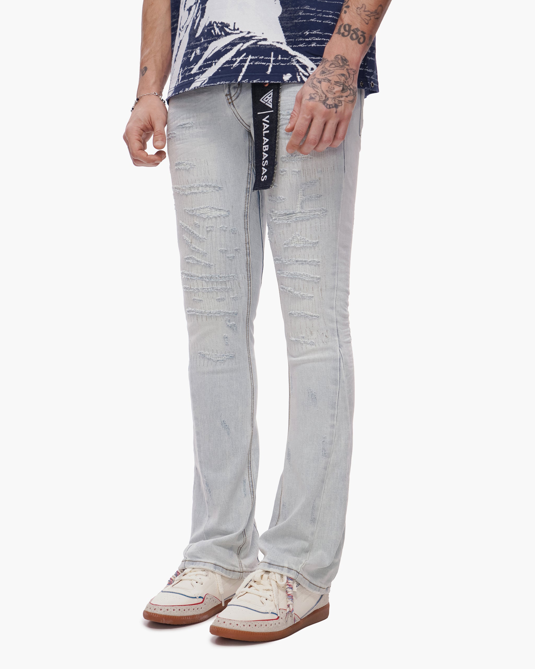 Thatch Stacked Light Blue Wash Jeans