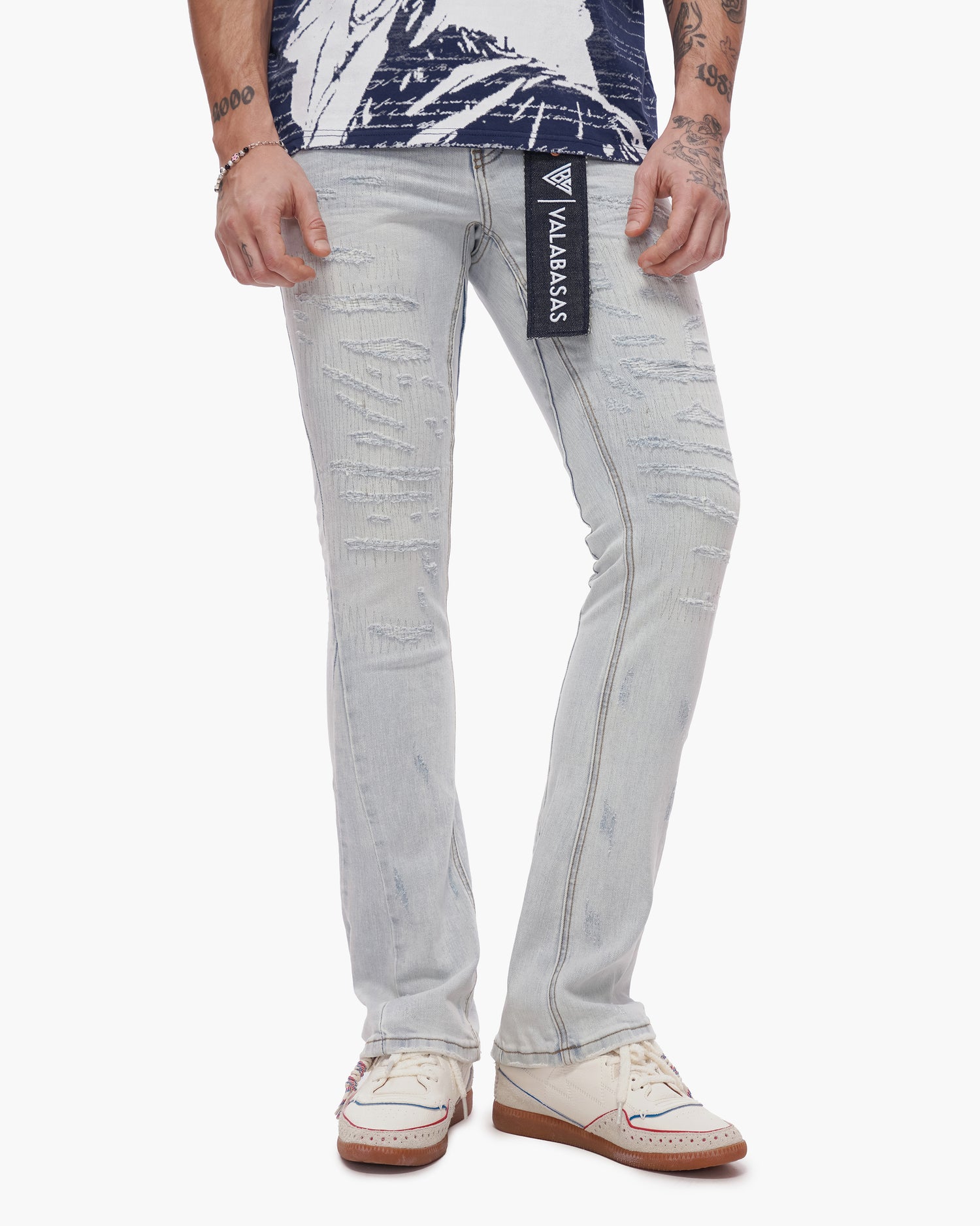 Thatch Stacked Light Blue Wash Jeans