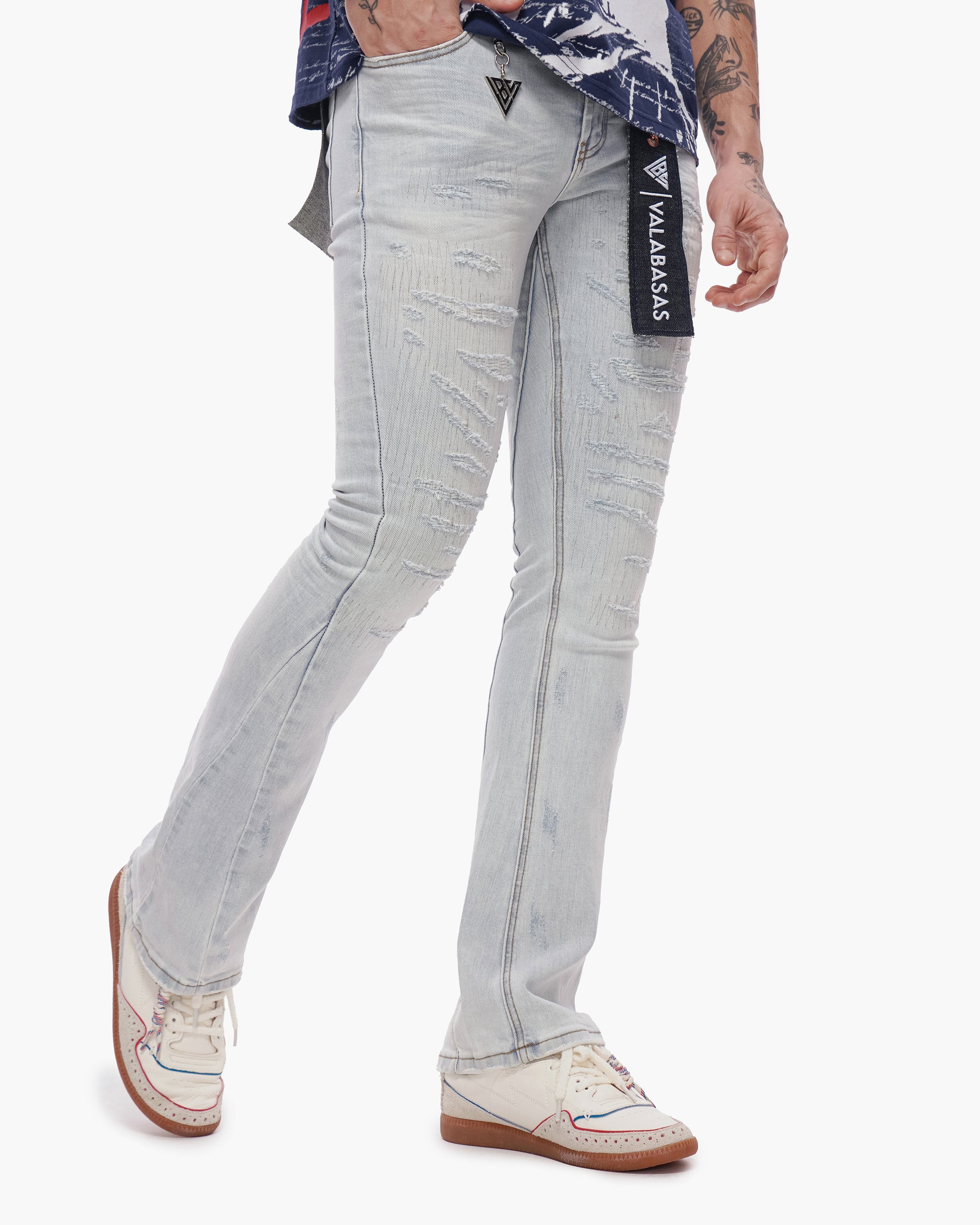 Thatch Stacked Light Blue Wash Jeans
