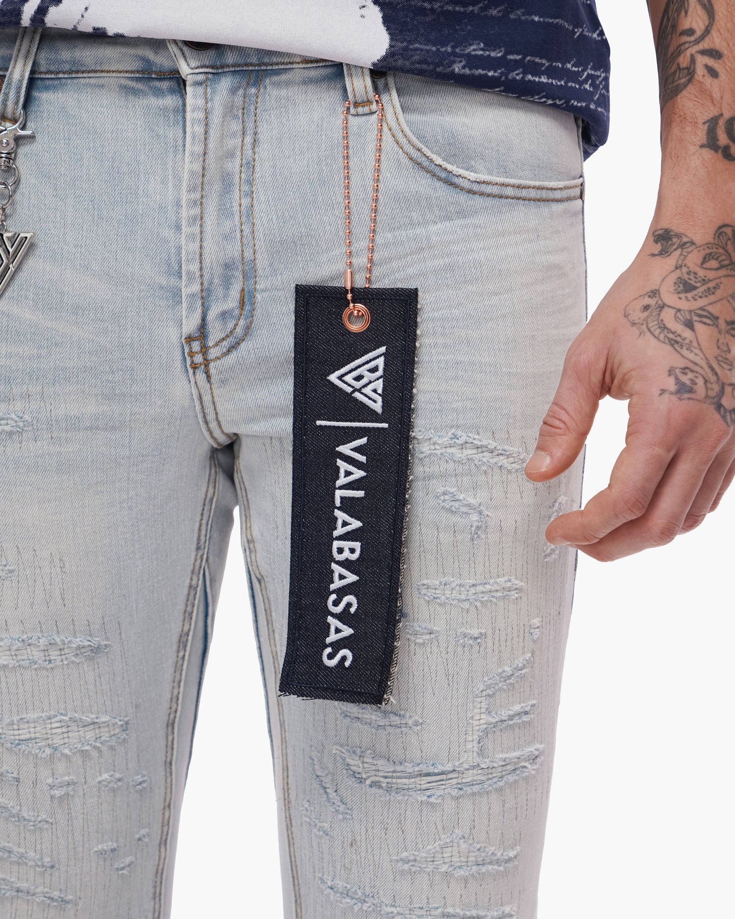 Thatch Stacked Light Blue Wash Jeans