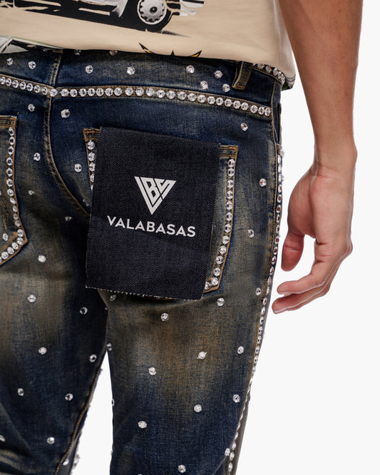 Canal Stacked Vintage Blue Wash Jeans