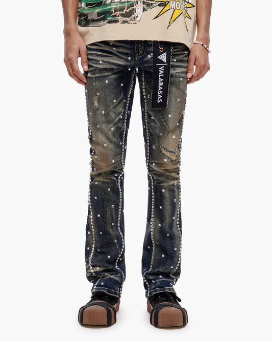 Canal Stacked Vintage Blue Wash Jeans
