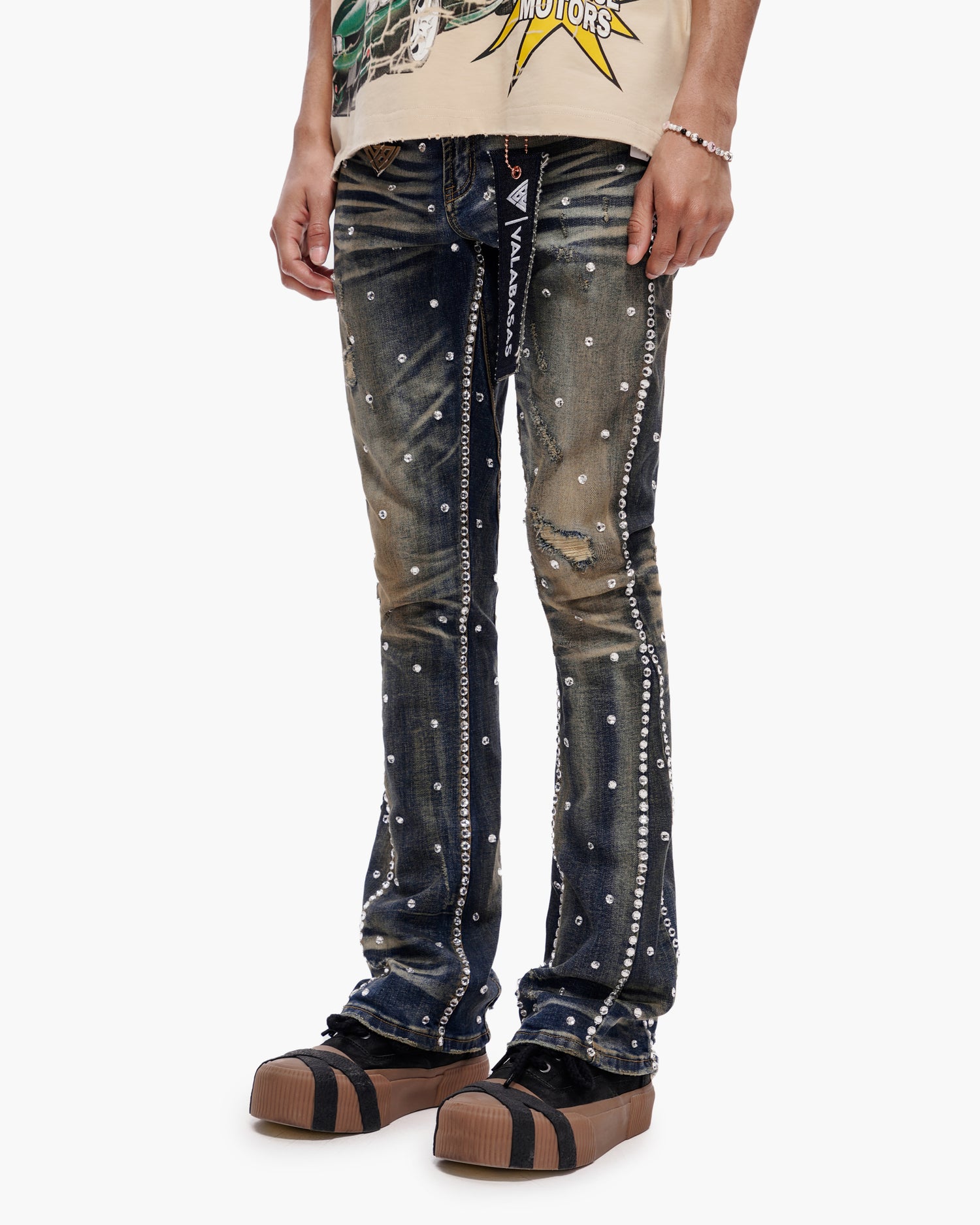 Canal Stacked Vintage Blue Wash Jeans