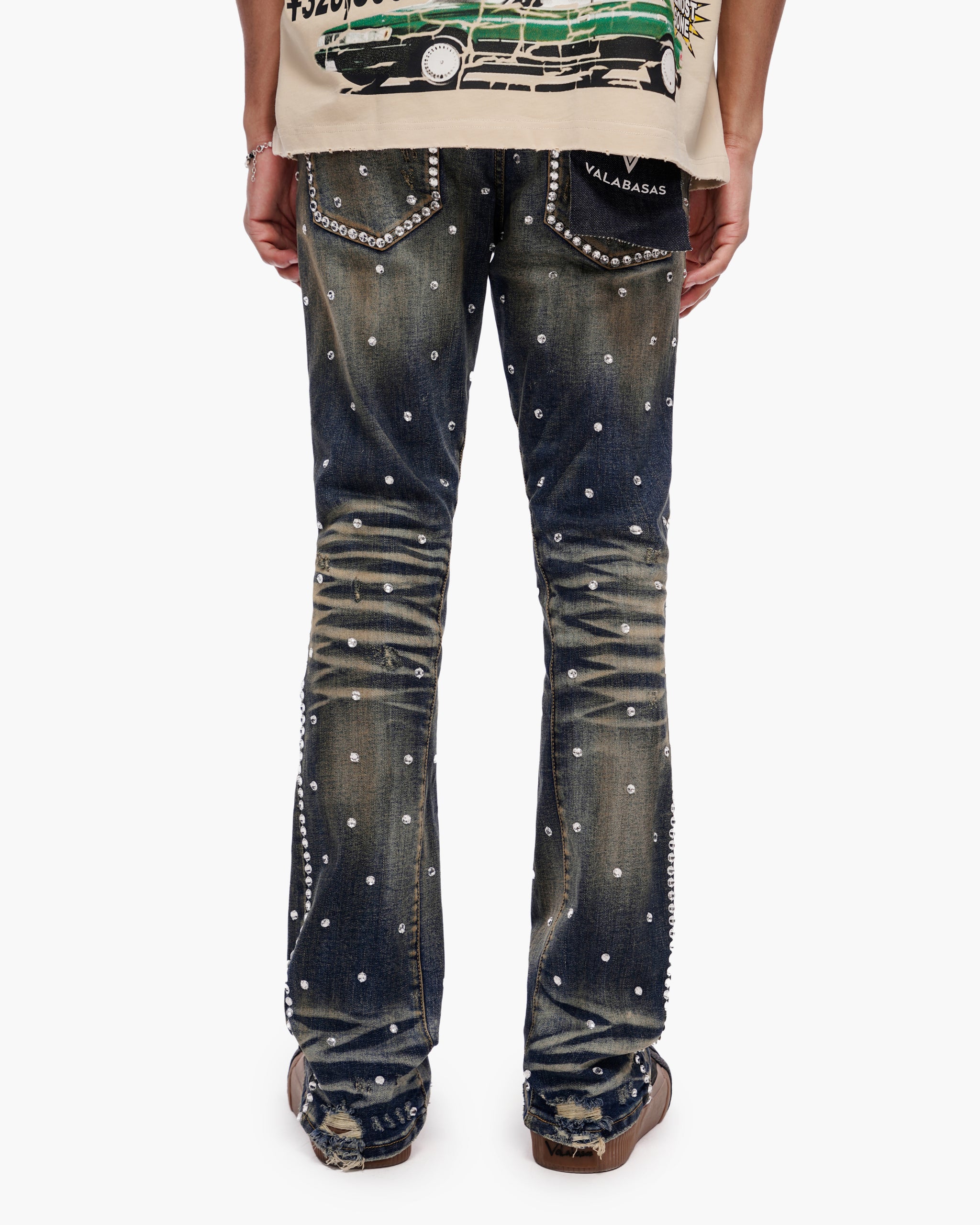 Canal Stacked Vintage Blue Wash Jeans