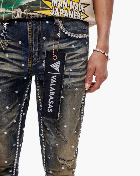 Canal Stacked Vintage Blue Wash Jeans