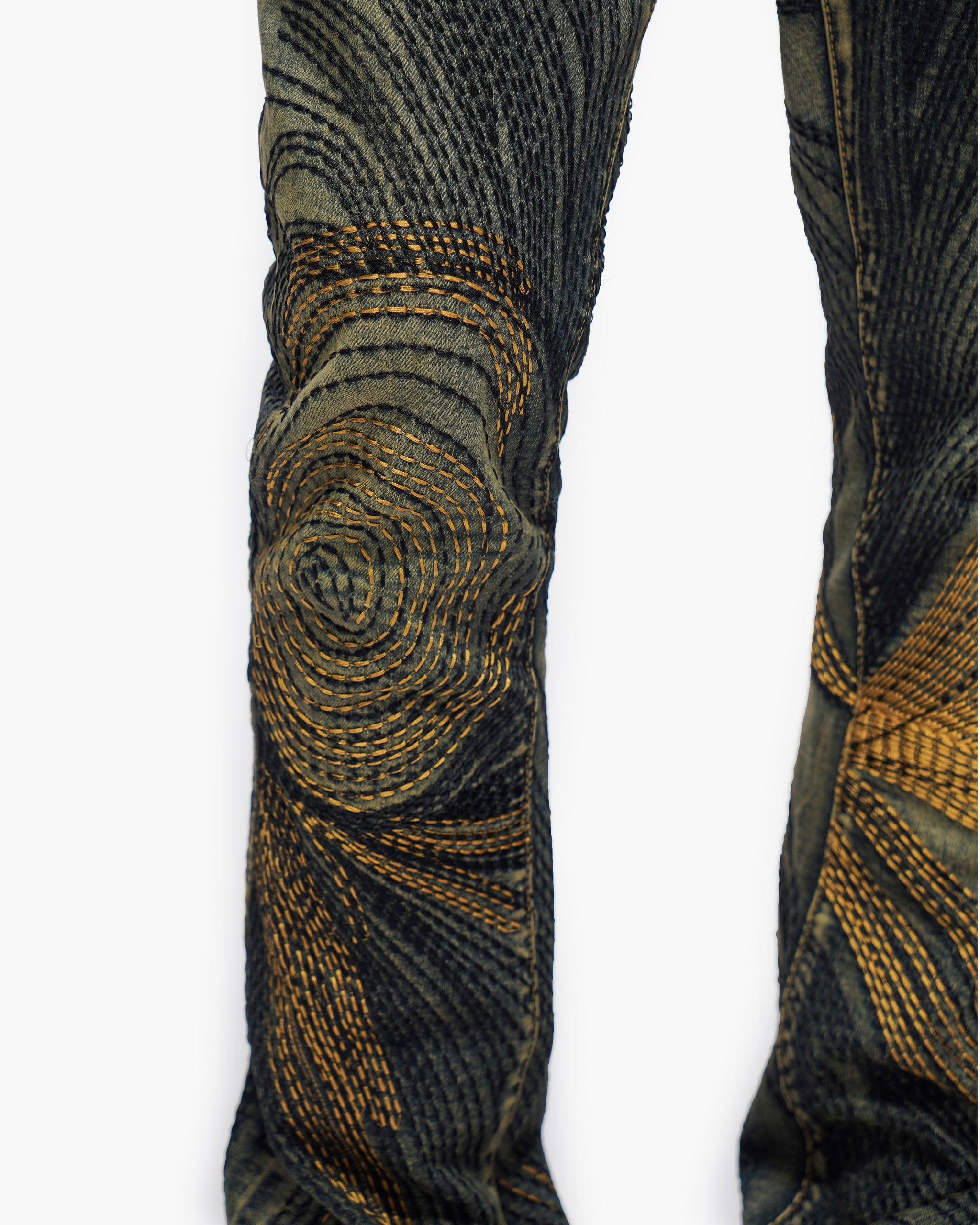 Knowledge Dark Vintage Wash Stacked Jeans