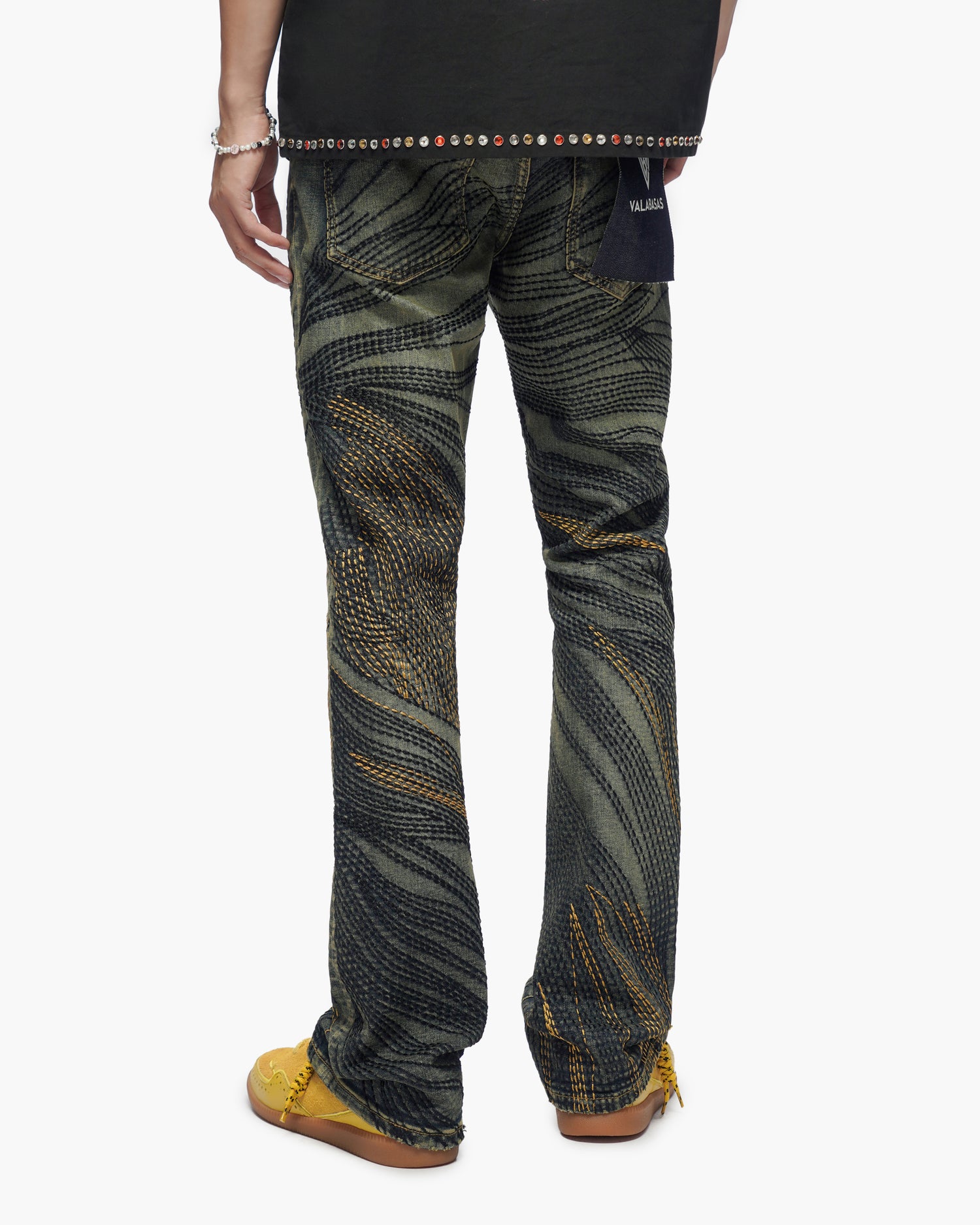 Knowledge Dark Vintage Wash Stacked Jeans