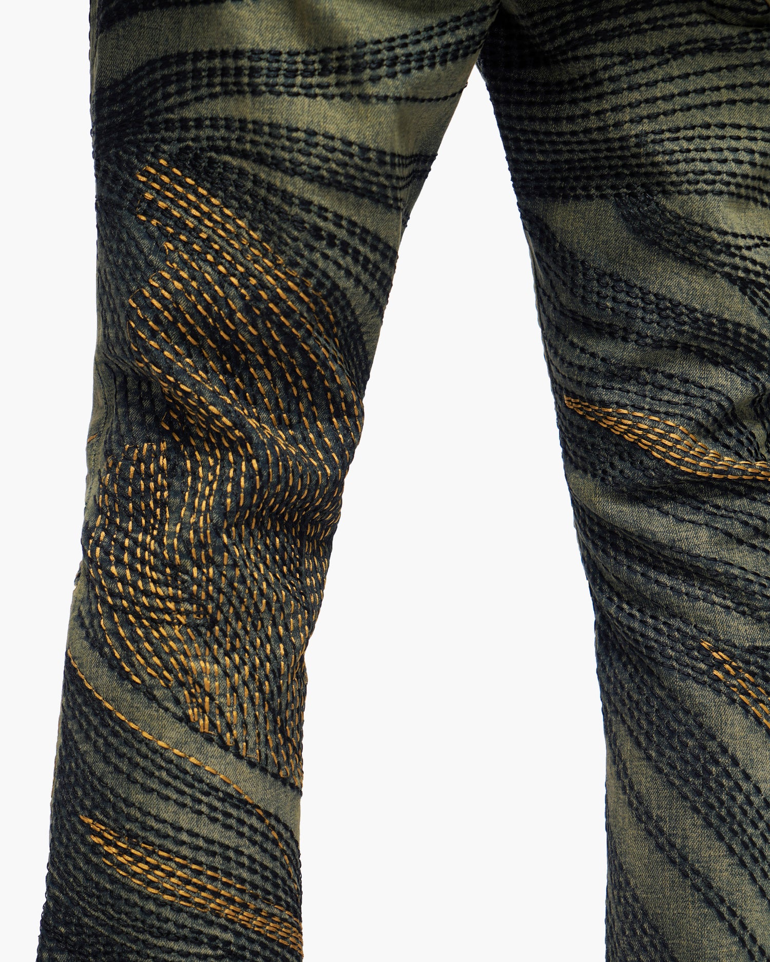 Knowledge Dark Vintage Wash Stacked Jeans