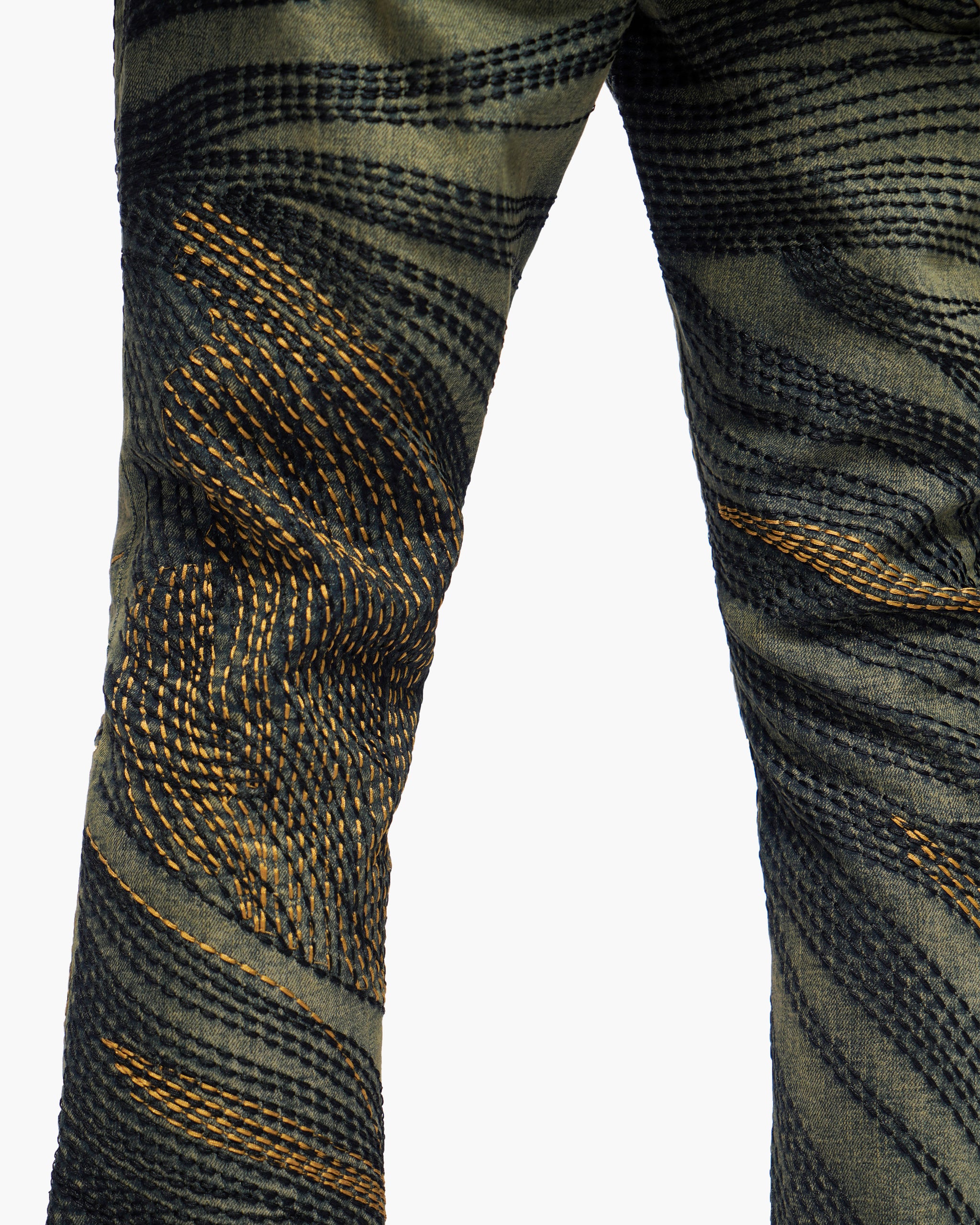 Knowledge Dark Vintage Wash Stacked Jeans