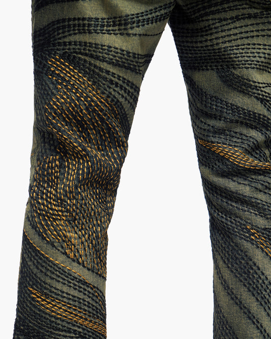 Knowledge Dark Vintage Wash Stacked Jeans