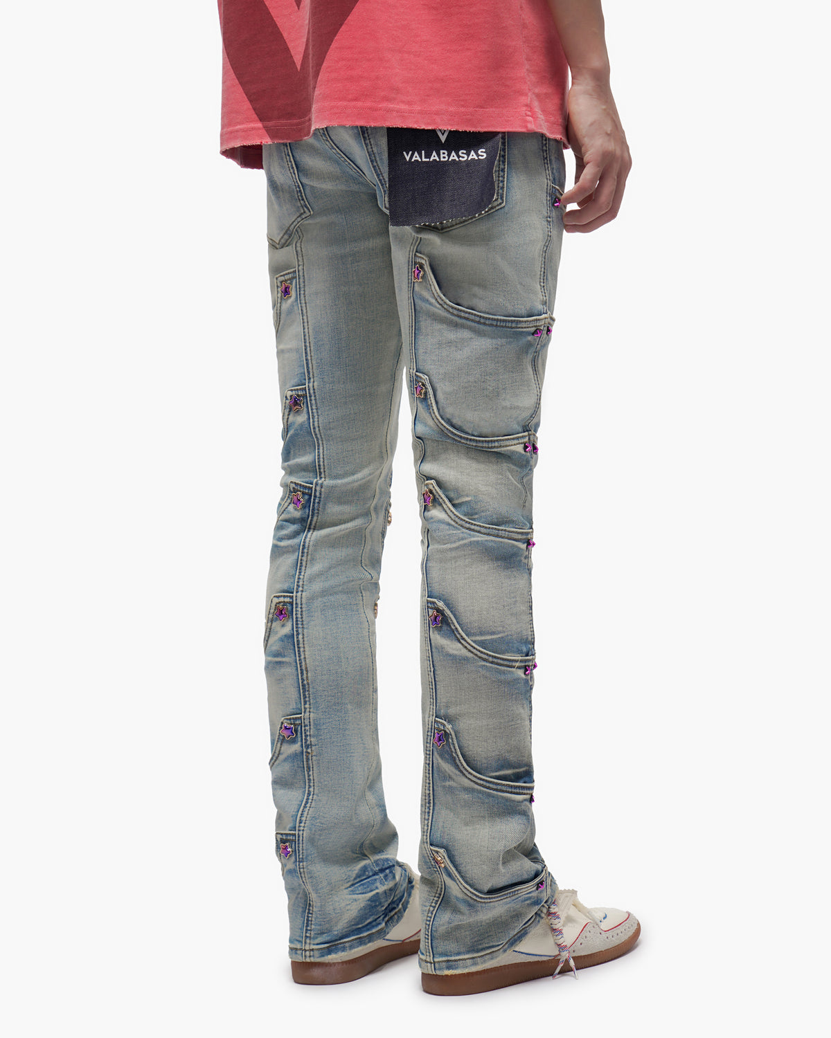 Prescott Light Blue Wash Stacked Jeans