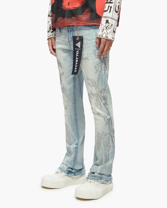 Oakmont Light Blue Wash Stacked Jeans