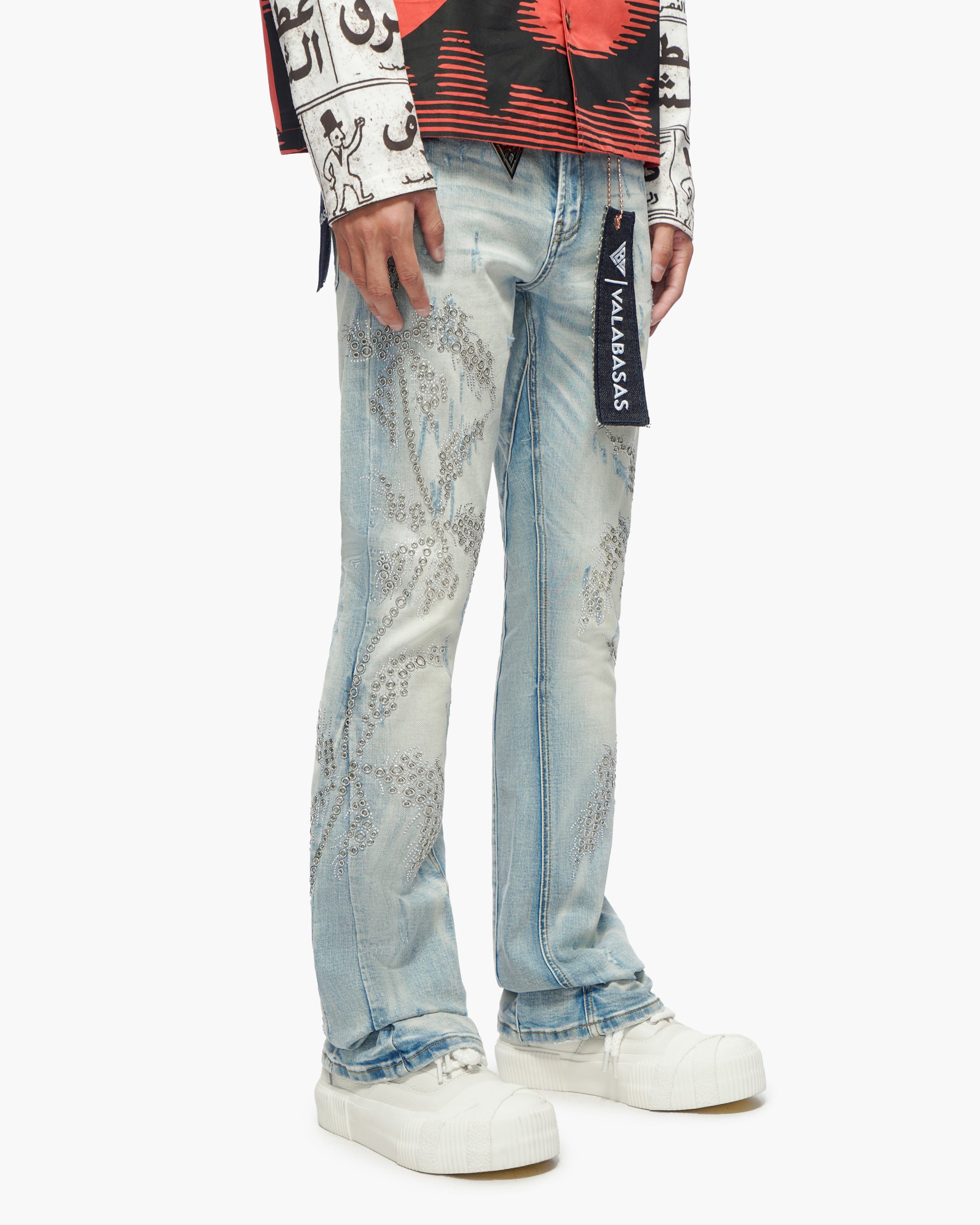 Oakmont Light Blue Wash Stacked Jeans
