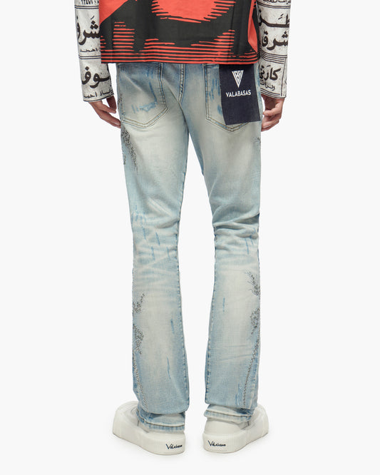 Oakmont Light Blue Wash Stacked Jeans