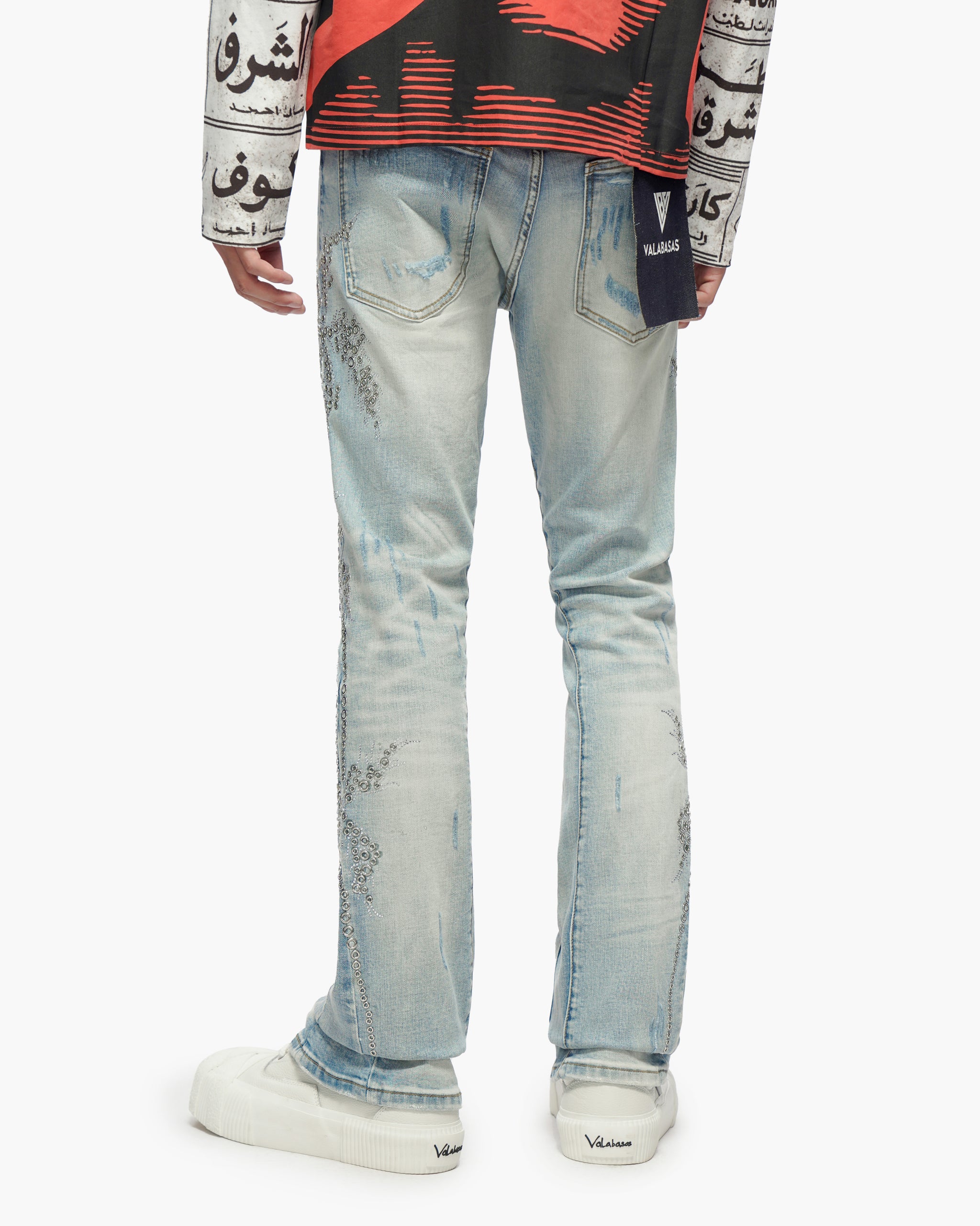 Oakmont Light Blue Wash Stacked Jeans
