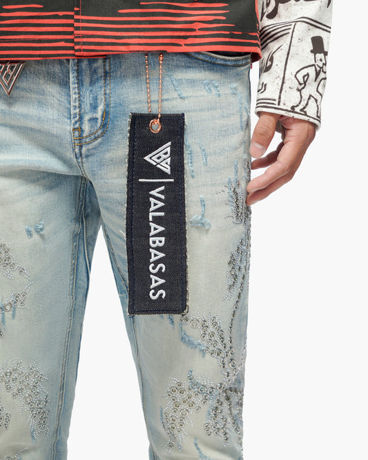 Oakmont Light Blue Wash Stacked Jeans