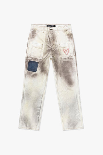 Pokno Straight Jean Dirty White