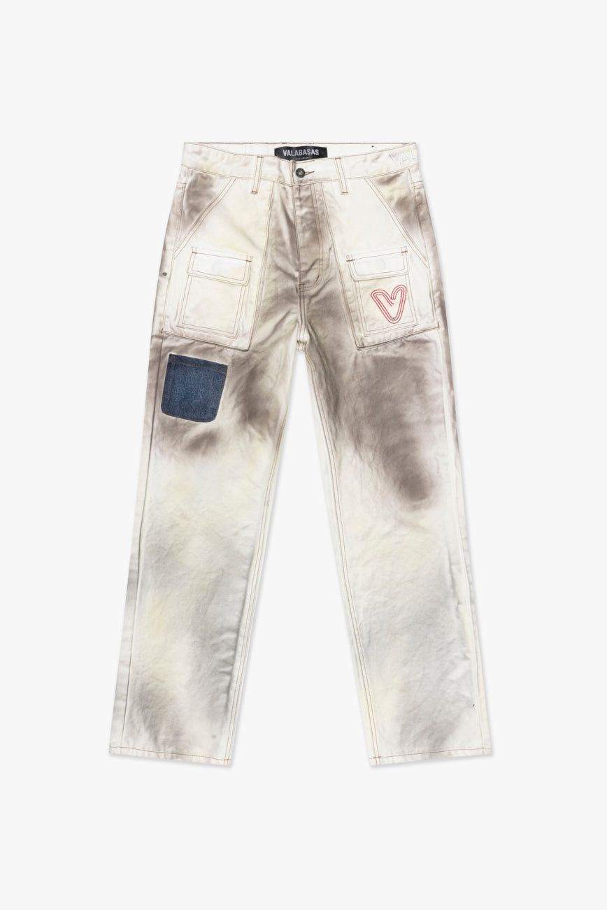 Pokno Straight Jean Dirty White