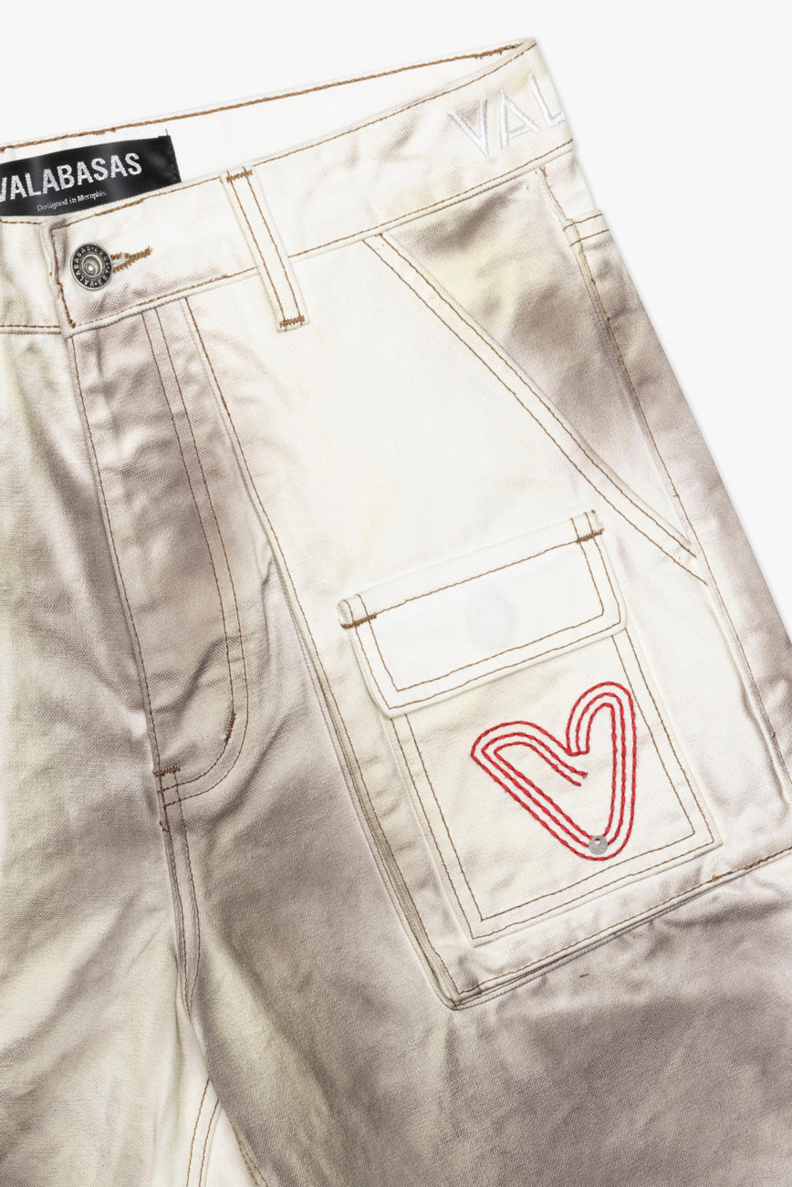 Pokno Straight Jean Dirty White