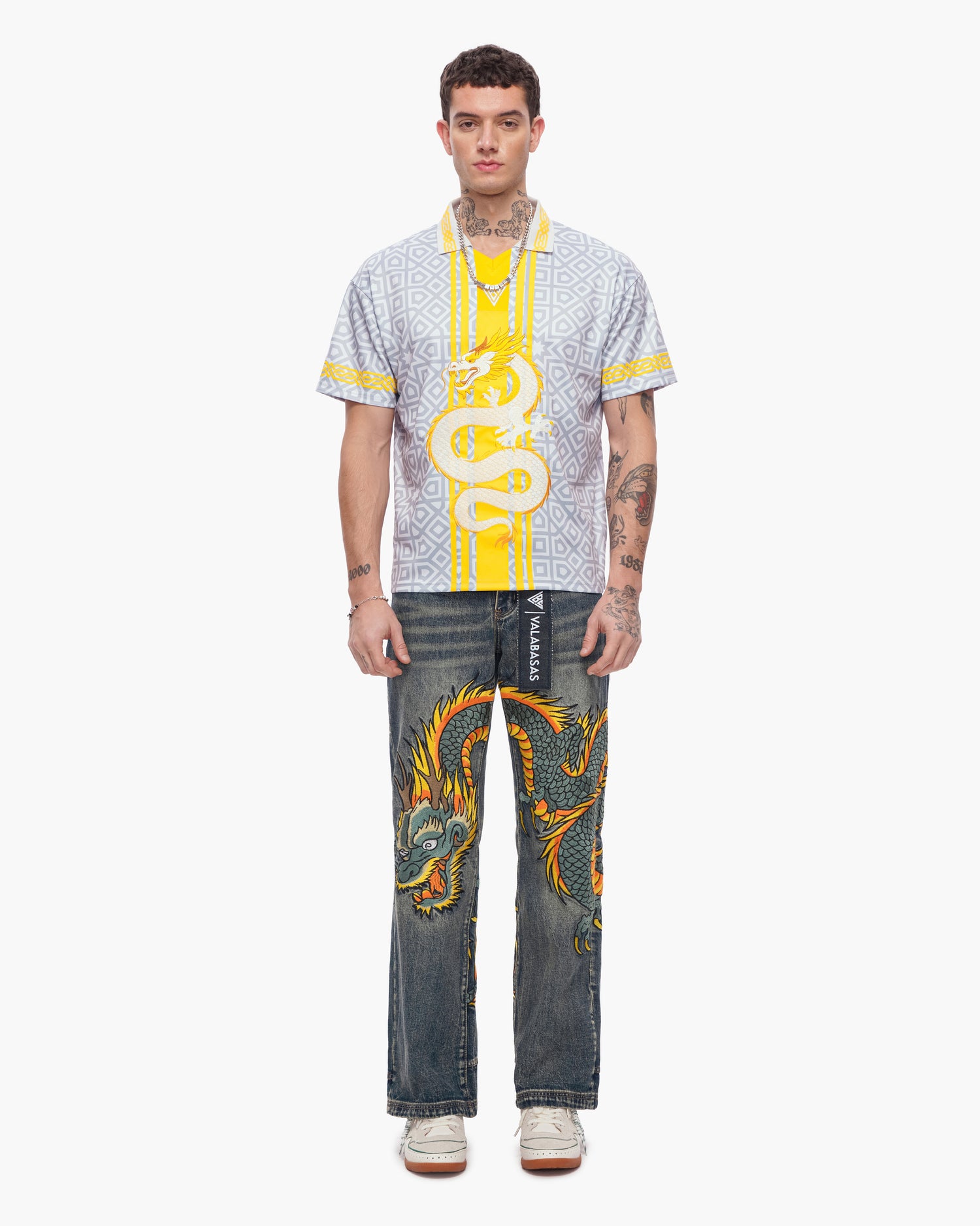 Sky Serpent Straight Leg Denim Vintage Wash