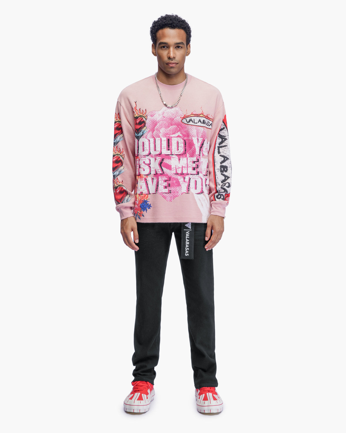 Risky Pink Thermal Crewneck