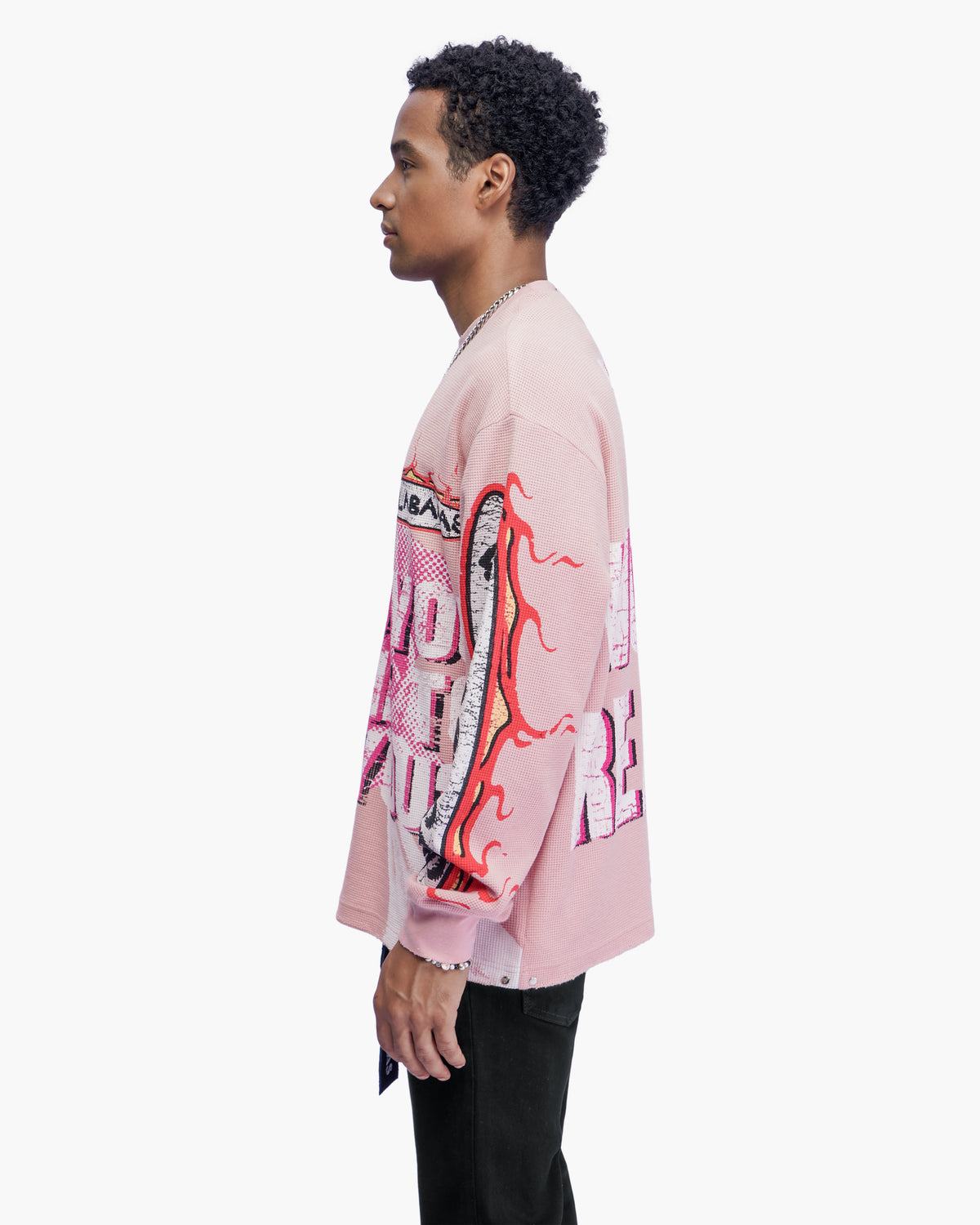 Risky Pink Thermal Crewneck