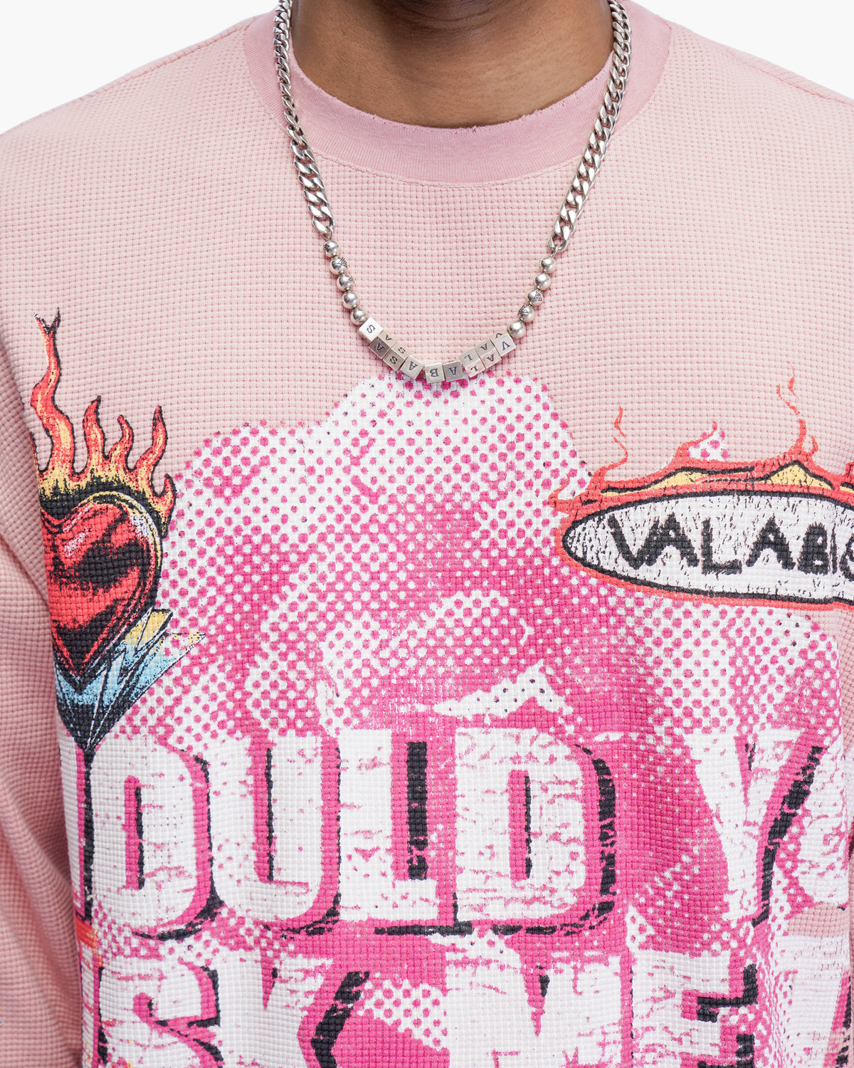 Risky Pink Thermal Crewneck